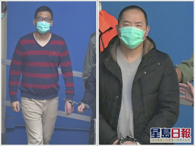 林卓廷(左)及吳政亨(右)保留8天保釋覆核權 。