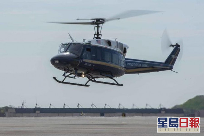 美國空軍一架直升機在維珍尼亞州飛行途中,被人開槍射擊。 網圖
