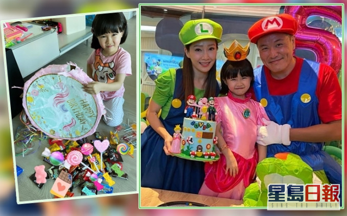 關心妍為囡囡開5歲生日派對。