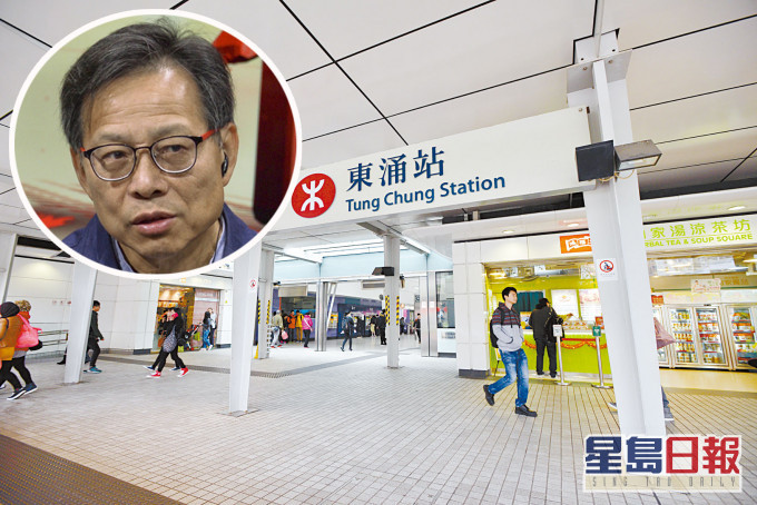 熊永達估計東涌線延線超支機會低。 資料圖片
