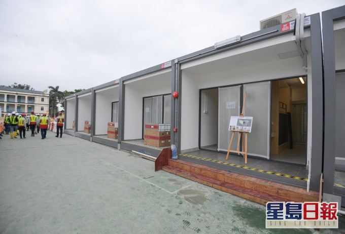 首批約100個單位最快本月底完成並投入使用。 政府圖片