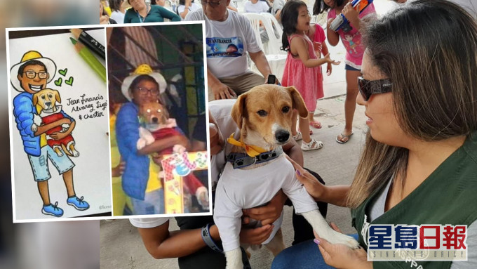 13歲男童 Jean Alvarez捨命衝入火場救回愛犬一命。 網圖