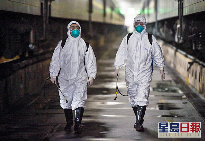 內地加強消毒防疫工作。
