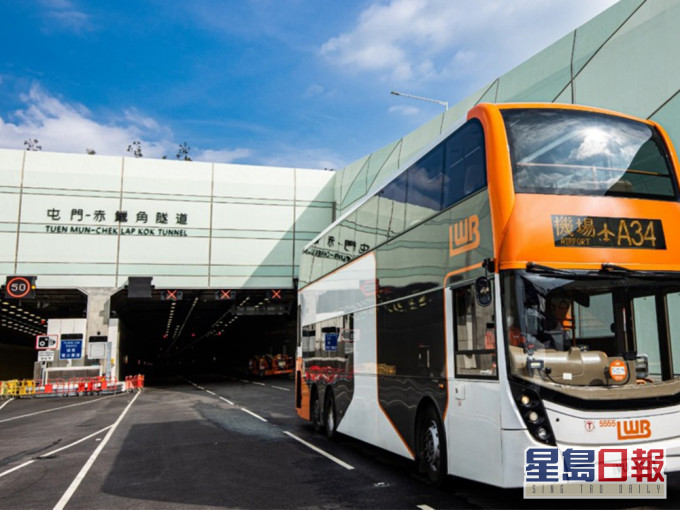 龙运巴士本月28日起有6线行经屯赤隧道。