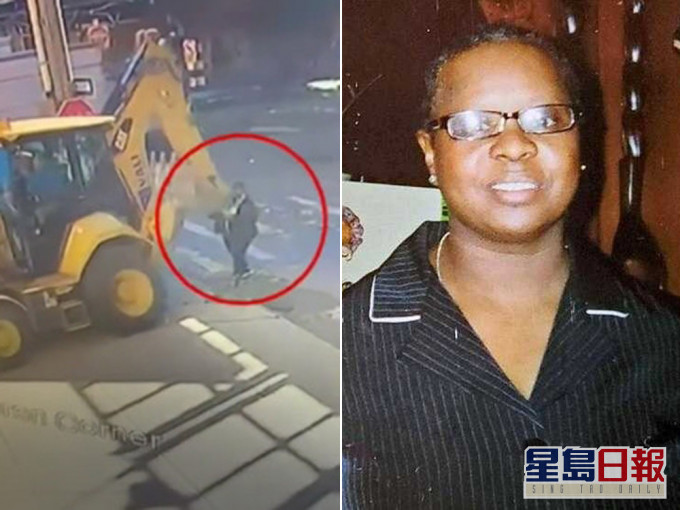 護士過馬路低頭睇手機,頭撞挖泥車後遭輾壓身亡。