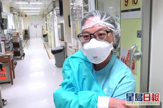 疫情下,有病人臨終前都未能接觸家人,Helen對此感到非常難受。 港台影片截圖