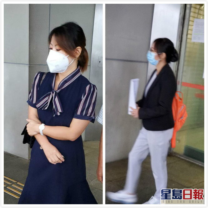 被告楊佳 (左);被告歐麗花(右)。