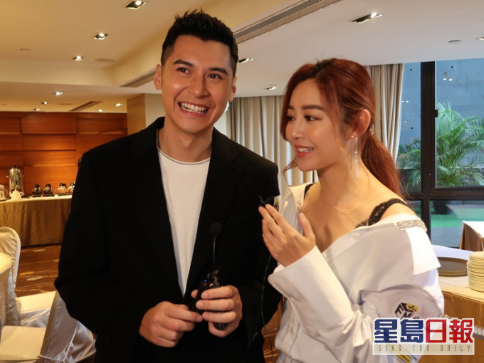陈家乐和卫诗雅都开心及支持公司跟天下一合作拍戏。