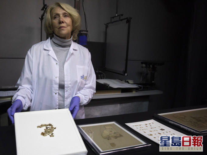 以色列考古學家日前公布發現新一批死海古卷殘片,是近60年來首度再有古卷出土。AP圖片
