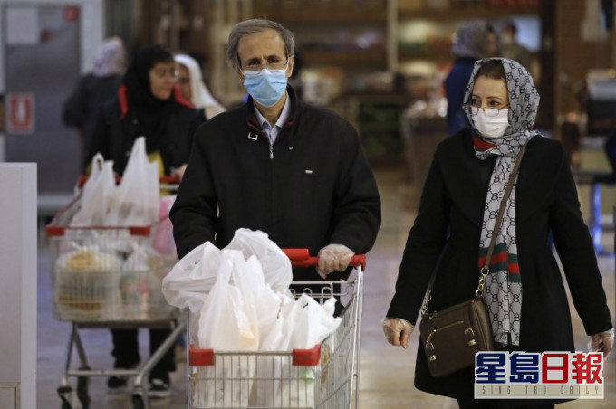 截至周三,伊朗共有二千九百二十二宗新冠肺炎确诊个案,九十二人死亡。AP