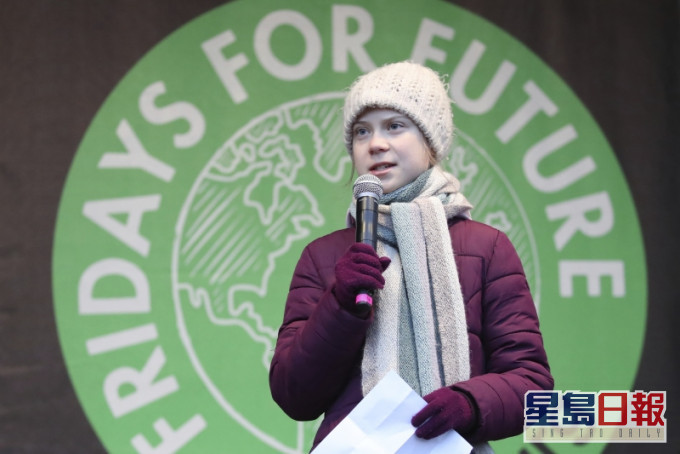 瑞典环保少女将在英国参加游行,预计吸引千人,英国警方表示安全隐患很大。AP资料图片