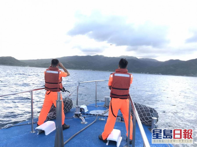 台灣傳媒指5位香港示威者在海上由台灣海巡署獲救被安置高雄。網上圖片
