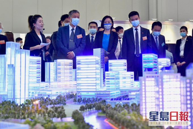 大國建造主題展在香港會展中心開幕。