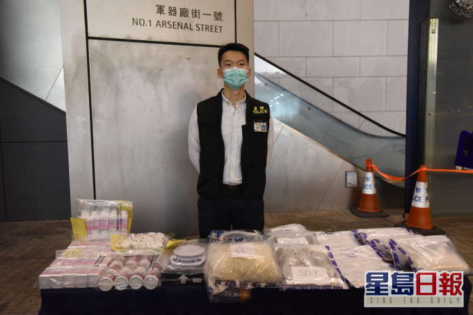 警方今日拘捕一名男子涉嫌販毒。