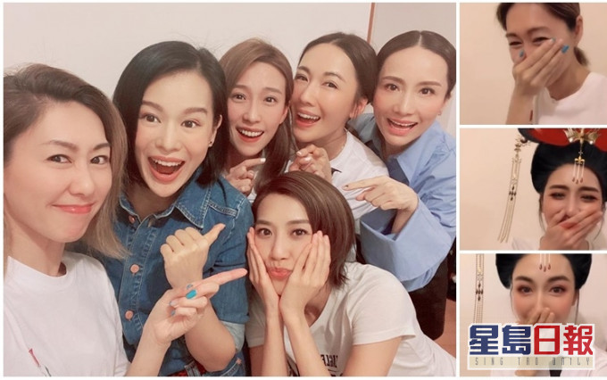 「胡說八道會」玩app時,胡定欣黃智雯李施嬅忍唔住狂笑。