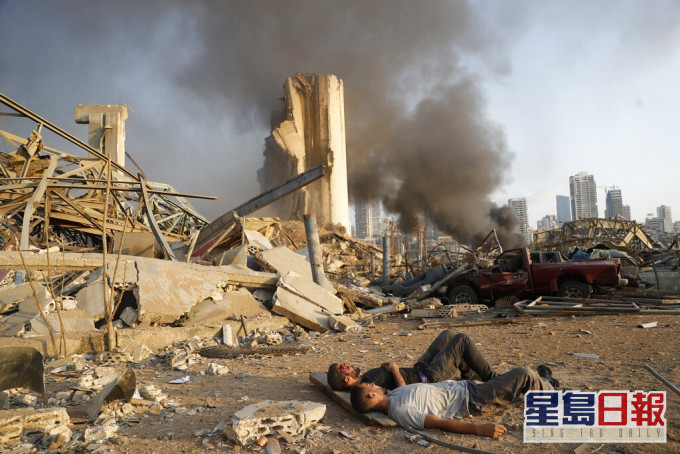 黎巴嫩爆炸造成過百人死亡4000多人受傷。AP圖片