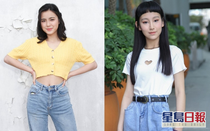 炎明熹(右)出身名校,愛好設計和繪畫。Chantel(左)就讀國際學校,是個活潑小姑娘。