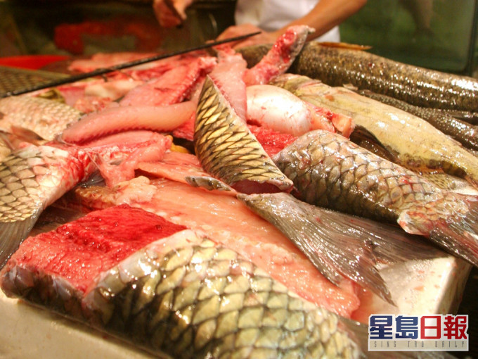 將軍澳一間超巿鯇魚被驗出孔雀石綠。資料圖片,非涉事鯇魚