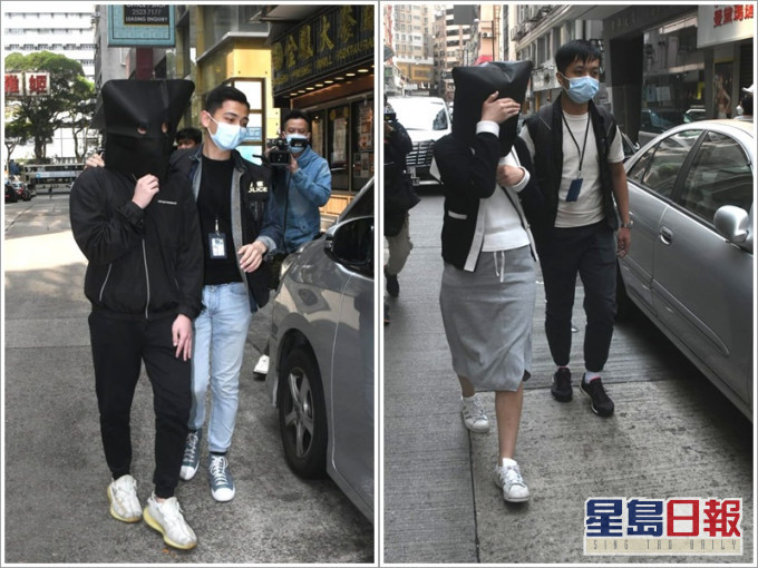 一男一女被警方拘捕。梁國峰攝