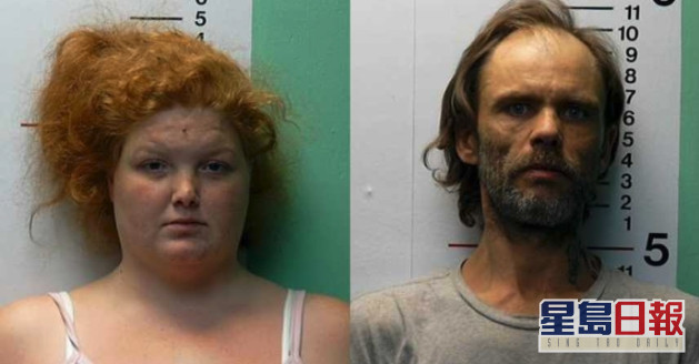 Brittany Gosney及42岁男友James Hamilton被拘留调查,坦承犯案。