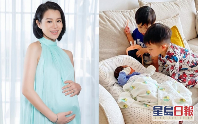 杏儿今日于社交网宣布三子Liam出世了!