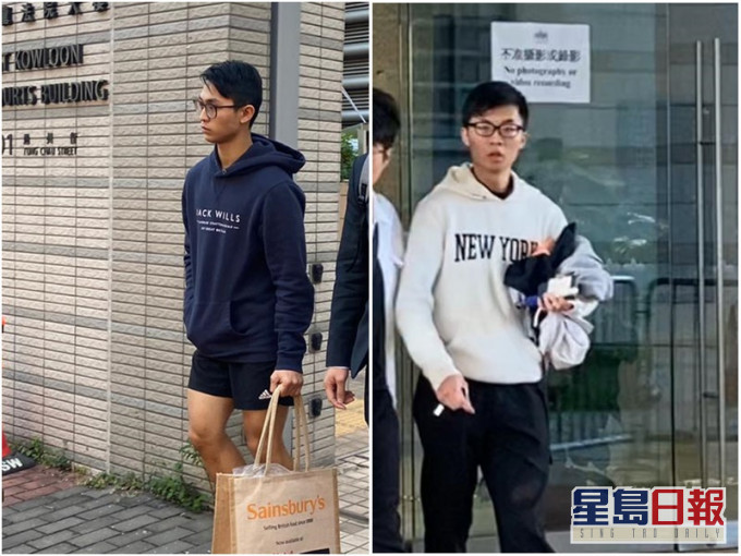 劉誌恩(左)及廖楚民(右)獲撤控。