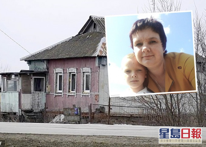 俄羅斯狠母在家中後院向兒子灌汽油並點火燒死。網圖