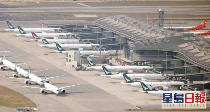 國泰航空將三分一客機遷至澳洲停泊。資料圖片