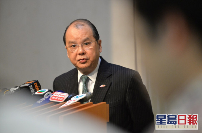 張建宗籲學生公務員不要參與罷工罷課公投。資料圖片