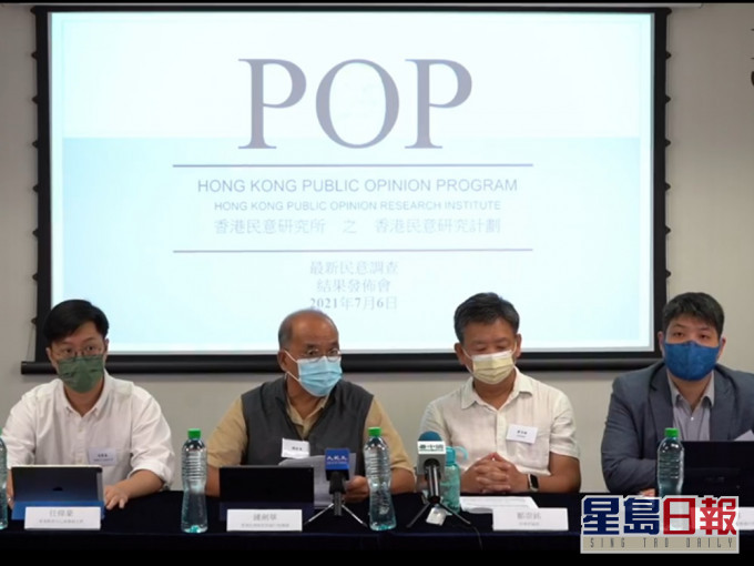 香港民研調查指市民對政治議題關注程度增加。香港民意研究計劃facebook影片截圖