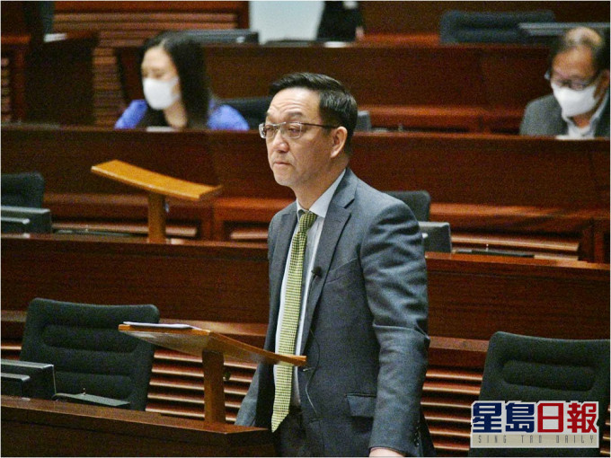 劉業強批評政府鄉郊發展政策落後。蘇正謙攝