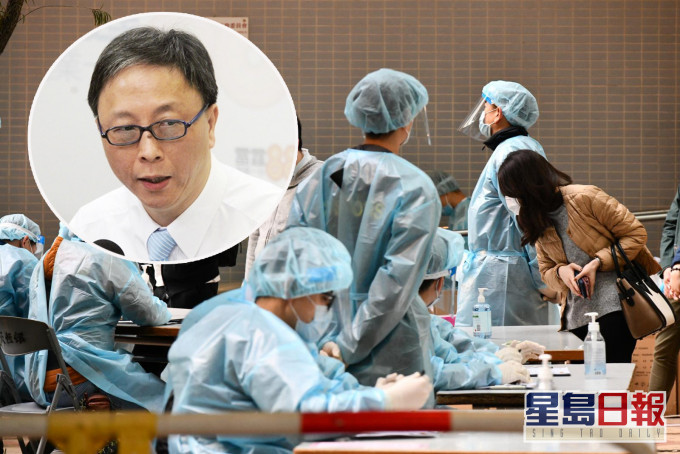 何栢良指,深水埗及油麻地近日的確診個案回落,相信與強制檢測有關。 資料圖片
