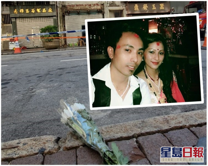 在女東主社交網站facebook帳戶,找到她生前與丈夫的合照,背景正是起火的餐廳。網圖