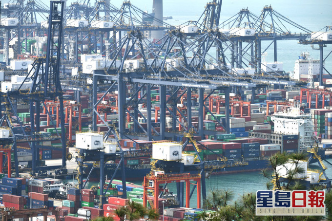 五月份整體出口貨值按年下跌7.4%,差過市場預期。資料圖片