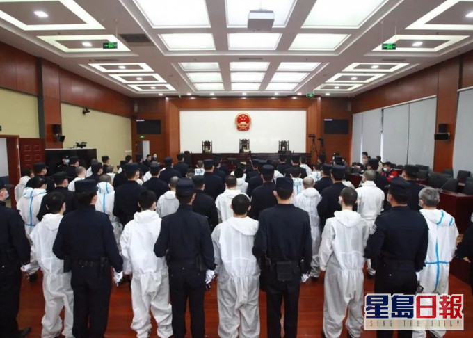 北京海淀區法院對46名涉電信詐騙台灣人判刑。網圖
