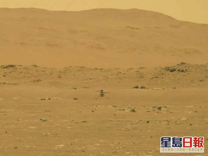 「創新號」(Ingenuity)直升機已在火星表面完成首次垂直試飛。NASA相片