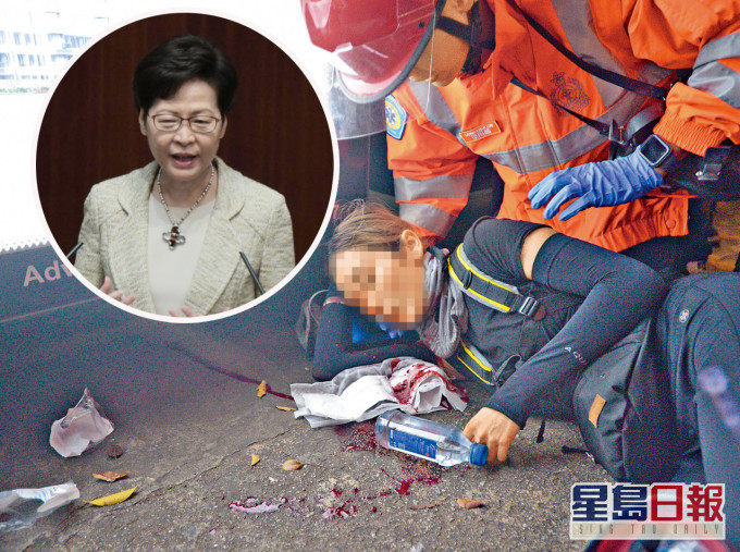 議員質疑「爆眼女」濫用法援,林鄭月娥指,會檢視法援制度。