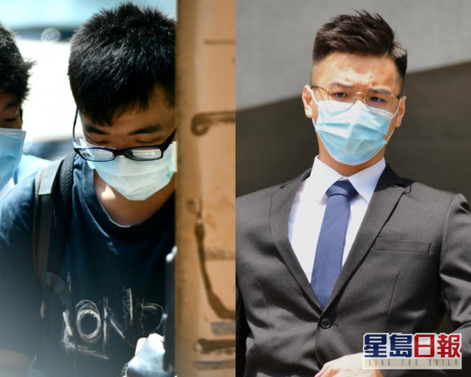 被告張子軒(左);證人警員陳嘉煒(右)。