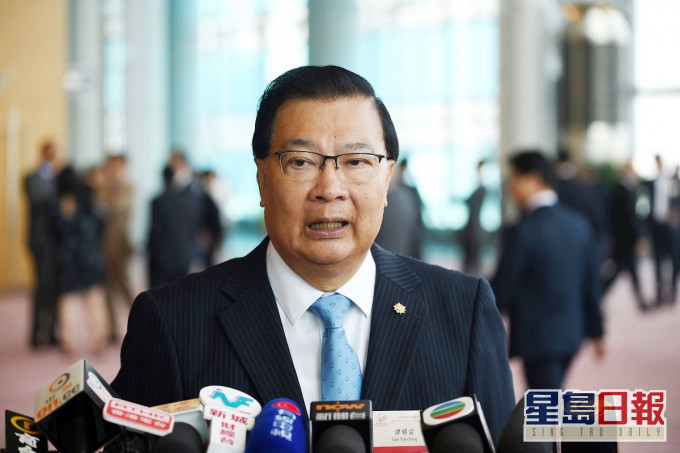 譚耀宗指參政者仍然可以對特區政府提出不同的意見和建議,但不能為反對而反對。資料圖片