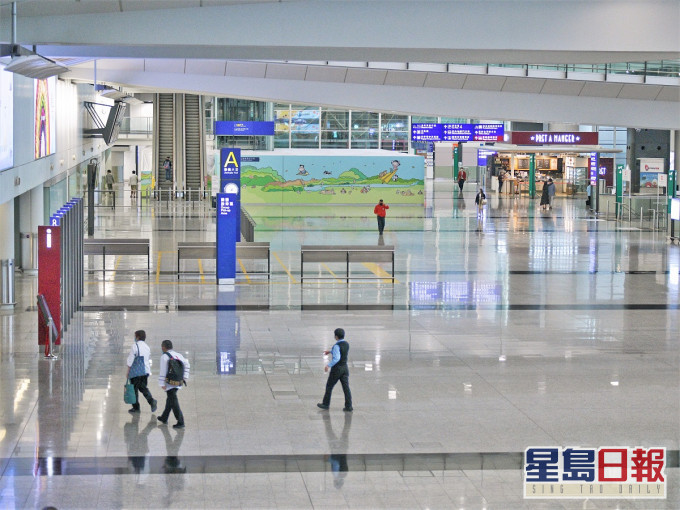 機場一名保安人員確診。資料圖片