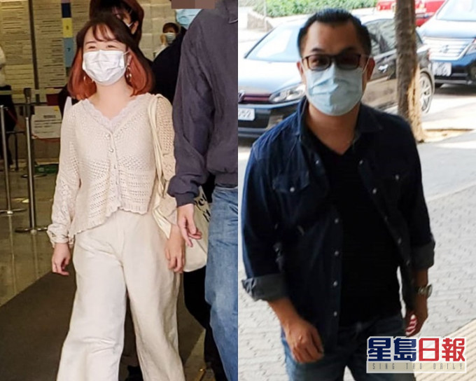 被告林恩鈴(左);被告雷启添(右)。 張旭珊攝