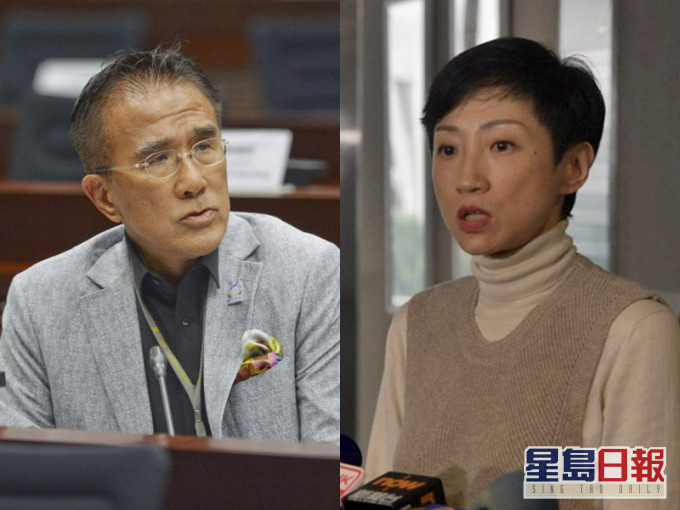 田北辰(左)陈淑庄(右)。资料图片