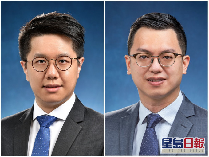何启明(右)、叶俊廉(左)。