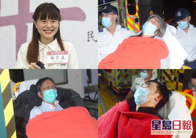 左上:楊雪盈、梁國雄;左下:譚凱邦以及林景楠。