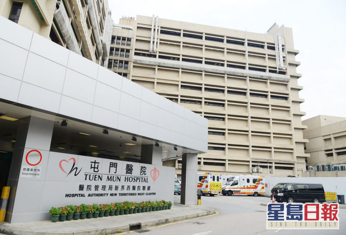 男子送往屯門醫院治理。 資料圖片