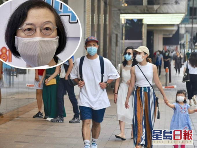 世卫及专家预期病毒或将一直存在,陈肇始(小图)指市民或需经常佩戴口罩。