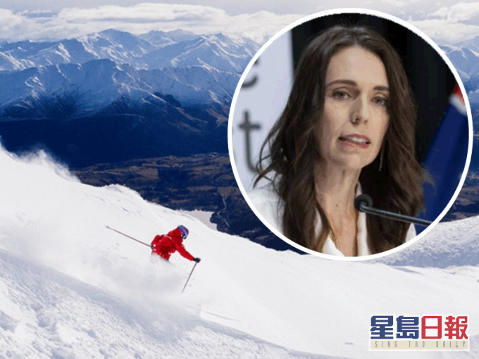 纽西兰开始进入滑雪季节阿德恩(小图)公布推行 「旅游气泡」计画。AP
/网图