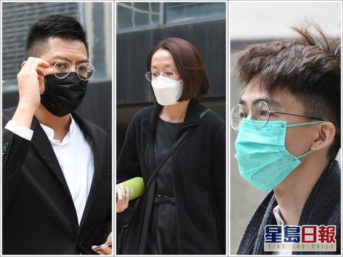 由左至右:謝嘉綸、劉婉玲及李俊霖
