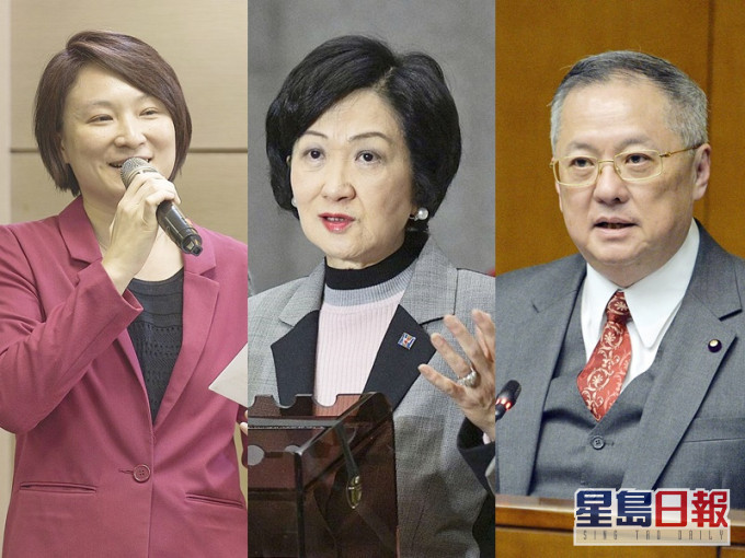李慧琼(左)、葉劉淑儀(中)及張宇人(右)等人下午將出席新聞發佈會。資料圖片
