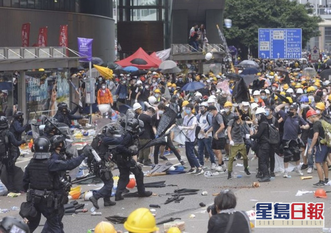 前年爆發反修例運動。資料圖片